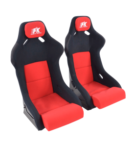 Sportseat Set Evolution Fabric Red Sportseat Set Evolution Fabric Red